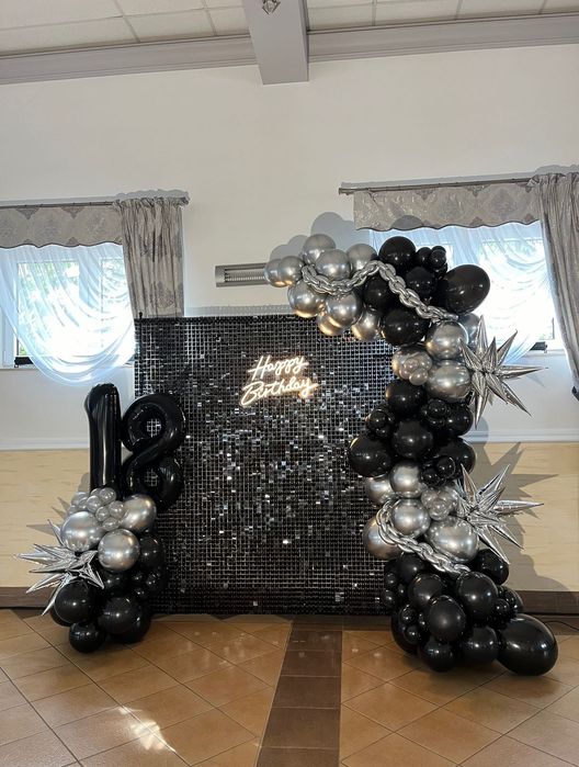 Ścianki balonowe, fotobudka 360, balia mobilna, dekoracje, 18,urodziny