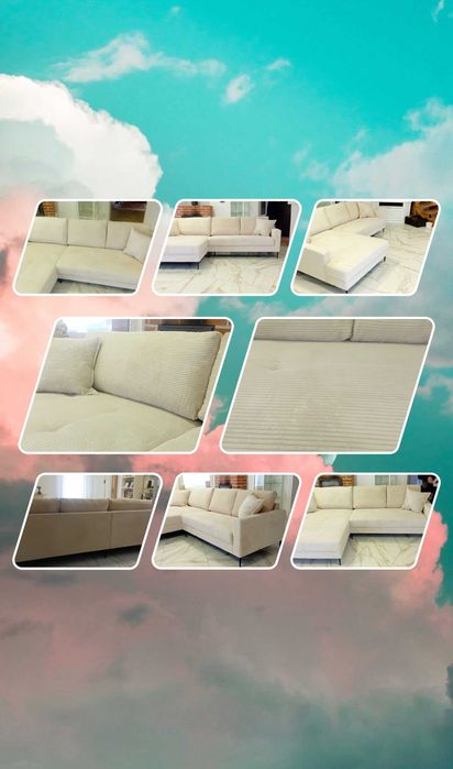 Narożnik do salonu, wypoczynek Od Ręki