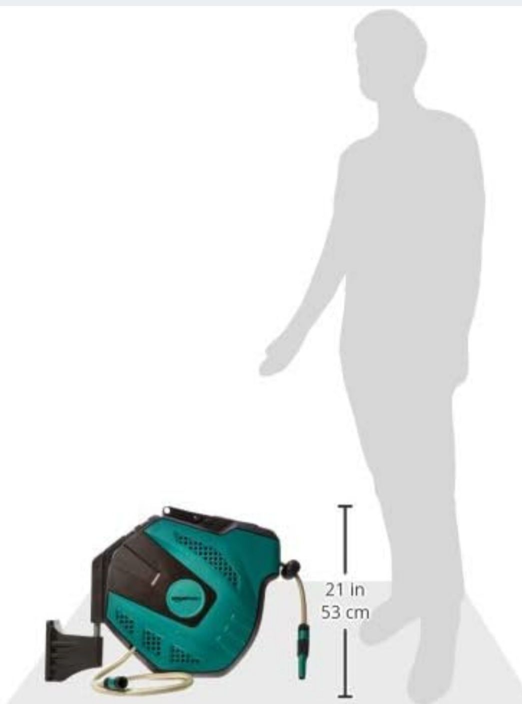 Zwijacz węża do montażu na ścianie AmazonBasics 35 m