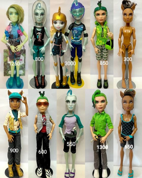 Монстер хай Monster high колекція Клод Гіл Дьюс Нейтон Лагуна Клео Гу