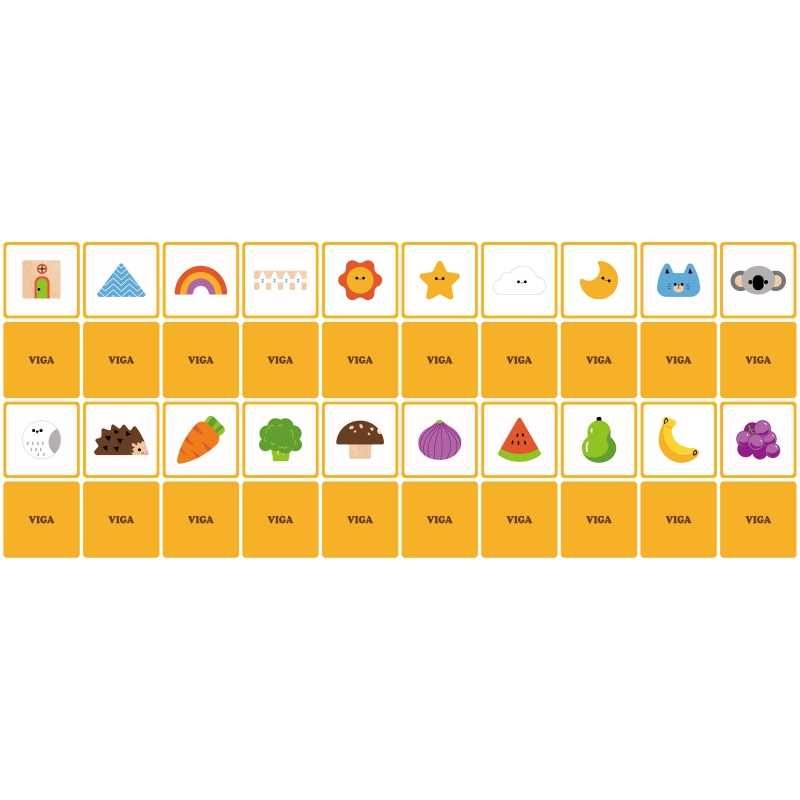 Dotykowe Memo game w pudełku Montessori