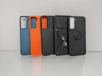 Противоударный чехол Samsung S21 с кольцом new edition