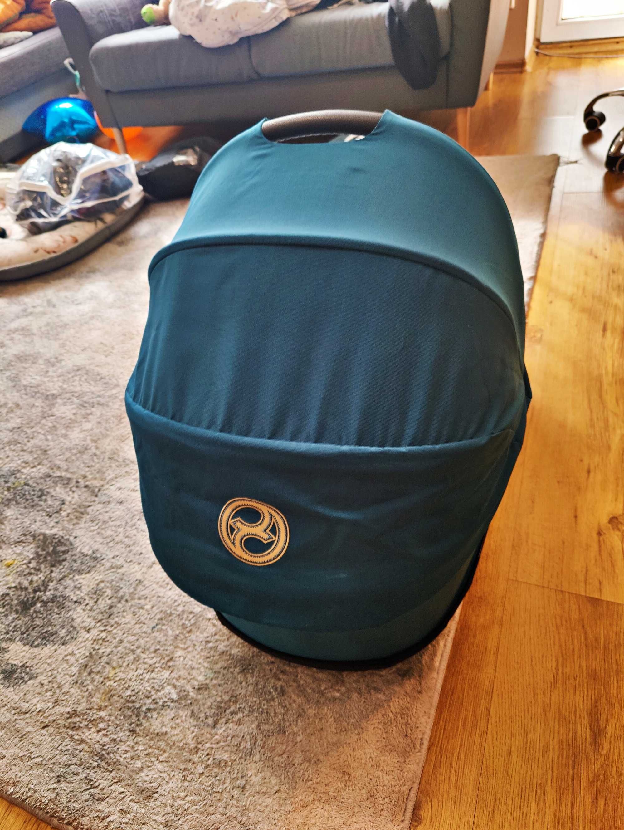 Cybex e‑Priam 4.0 | Rose Gold + Mountain Blue | gondola + spacerówka