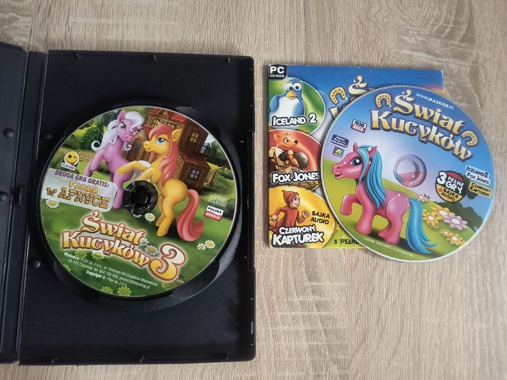 Świat kucyków 1 i 3 Farma w afryce iceland gry PC polska wersja