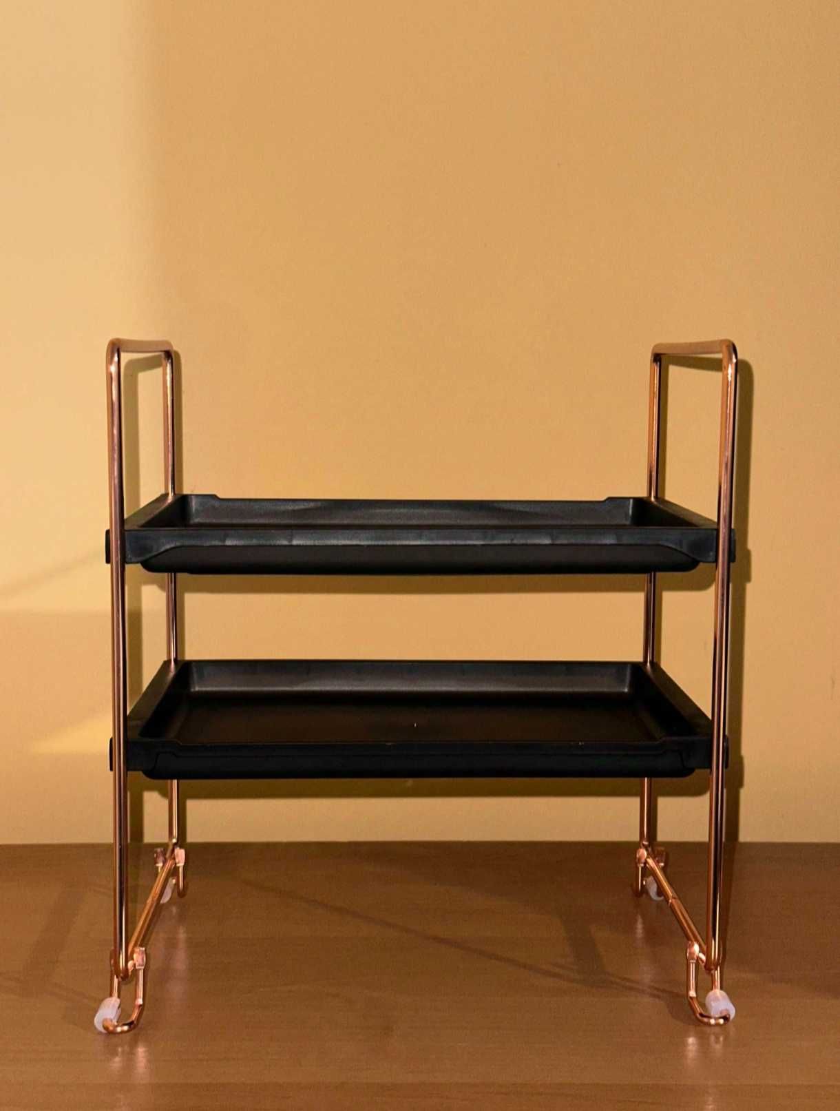 Elegancki Półki do Kosmetyków Organizer Super Jakość Metal + Plastik