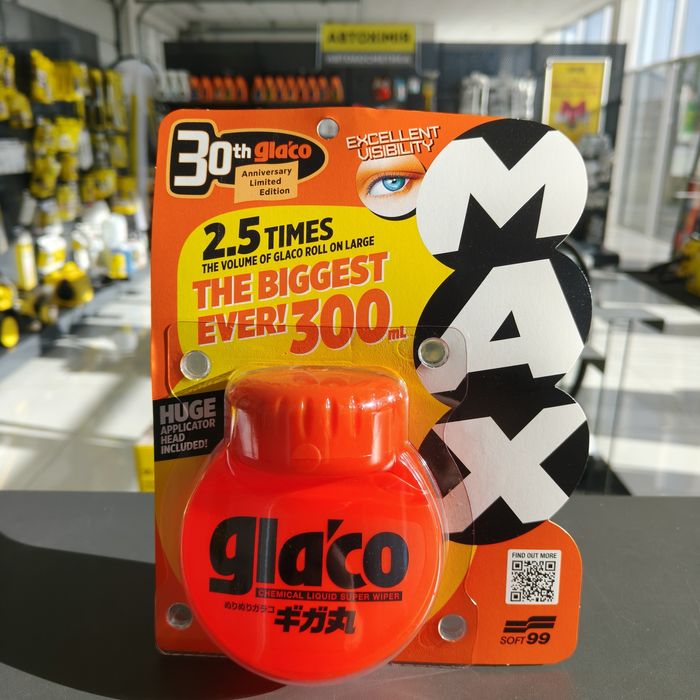 Антидощ Soft 99 Glaco, абразивний очисник скла, очисник водного каменю