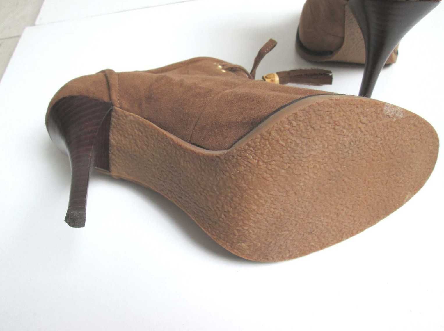 River Island botki buty na obcasie vintage 37 38