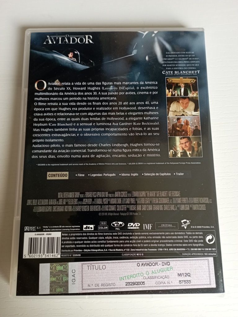 Filme "O aviador" DVD