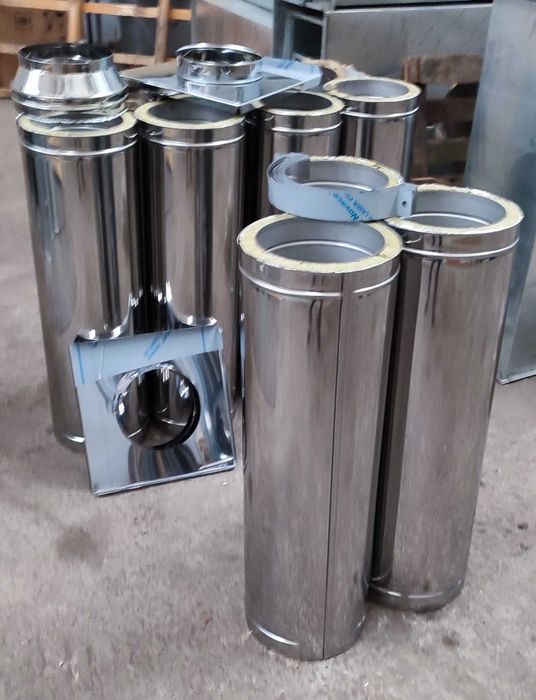 Димохід сендвіч, комін на котел, труба для димохода, нержавійка.