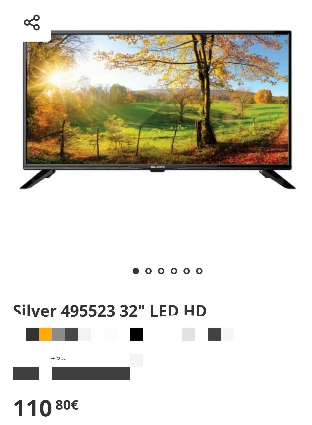 TV PLASMA Silver 495523 de 32 polegadas