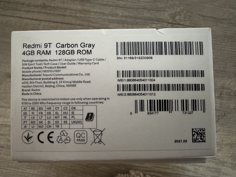 Xiaomi Redmi 9T Cinza