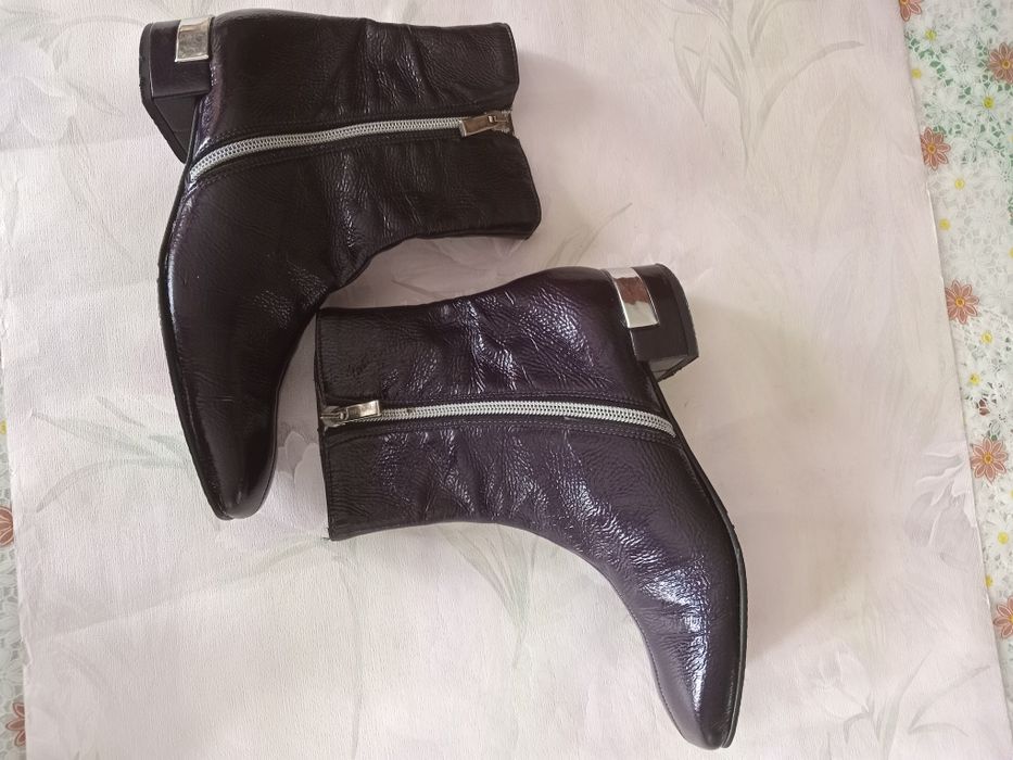 Шкіряні Італійські ботильйони 37р