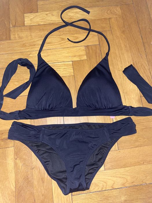 Victoria Secret Czarne Bikini roz S