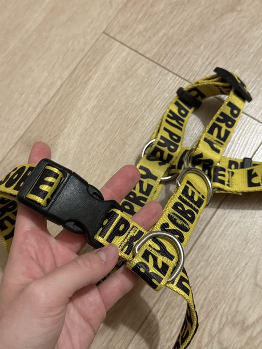 Szelki guard dla psa żółte JohnDog łapki przy sobie używane