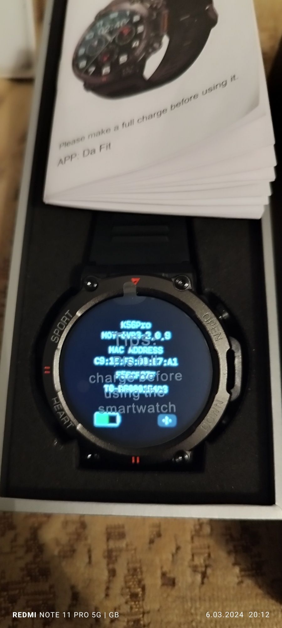 Sprzedam zegarek smartwar K 56 Pro nowy