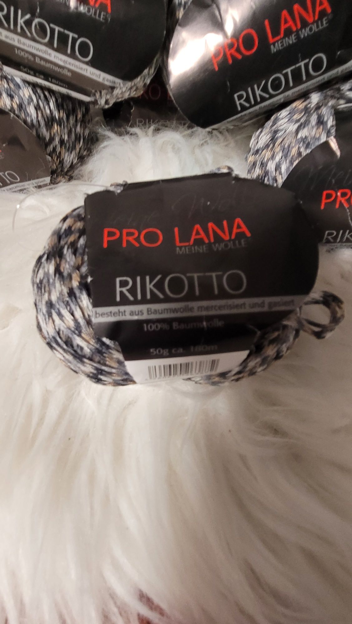 Włóczka Pro Lana Rikotto 100%bawełna  50g /180 metrów  10szt