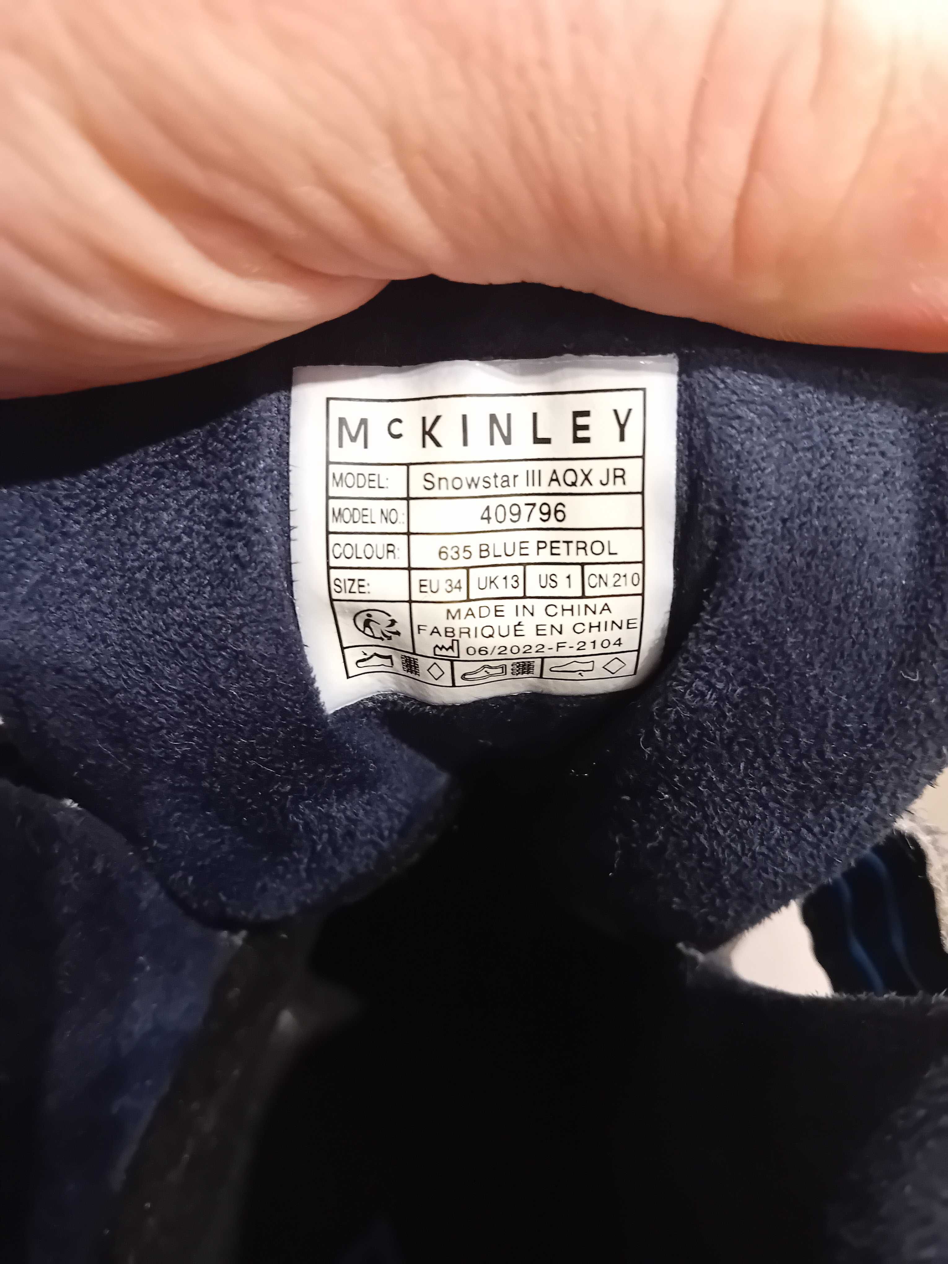 McKinley Buty zimowe dla dzieci McKinley Snowstar III AQX Jr 409796