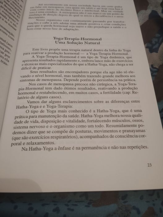 Livro Yoga-Terapia-Hormonal Para Menopausa Usado