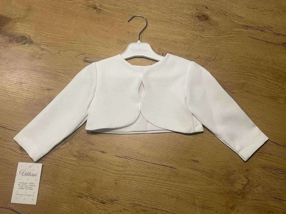 Bolerko do chrztu roziar 80 cm