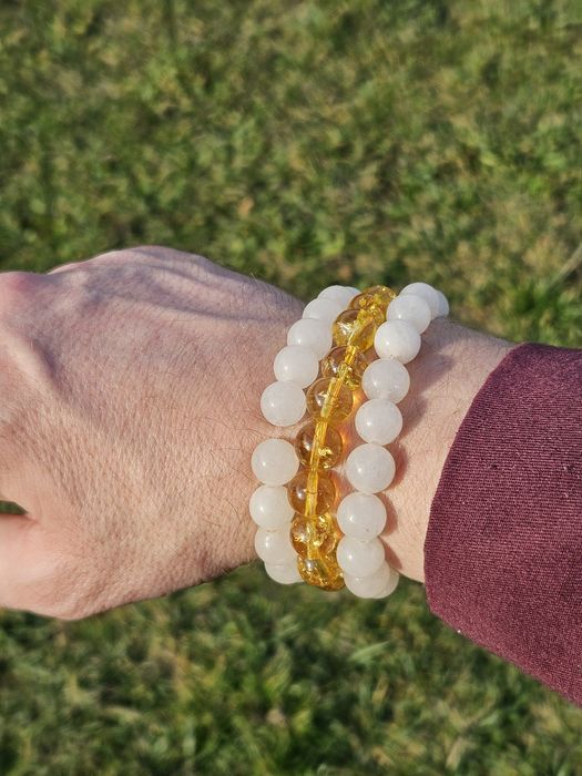 Zestaw 3 Pack , style color , Cytryn super jakosc i Kwarc Rozowy