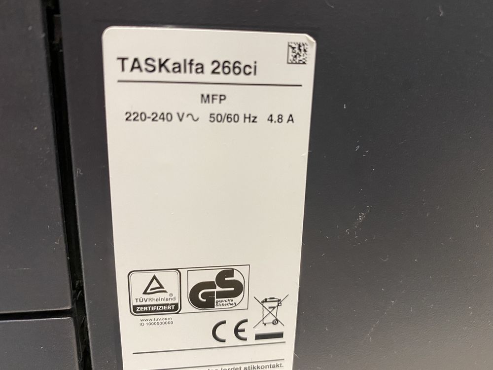 Impressora Laser cores KYOCERA TASKalfa 266