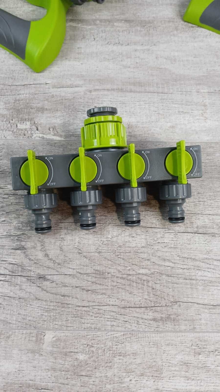 4x Zraszacz ogrodowy 360° z rozdzielaczem wody Greenpro