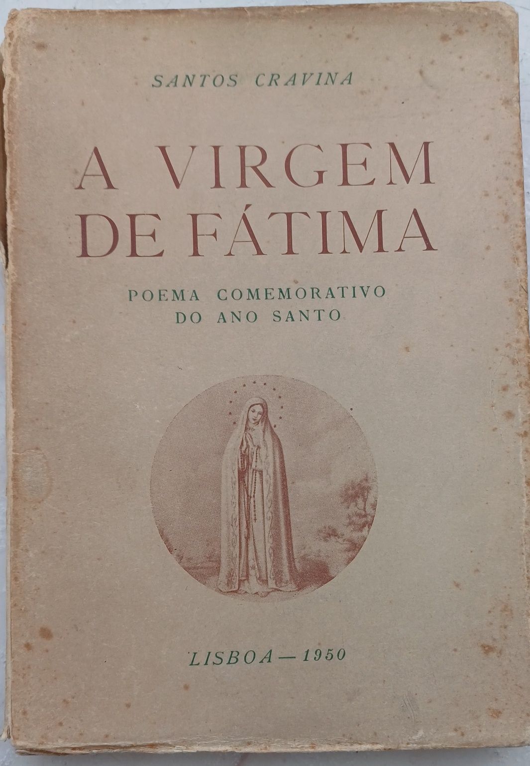 Poesia A Virgem de Fátima Ano 1950 Raro