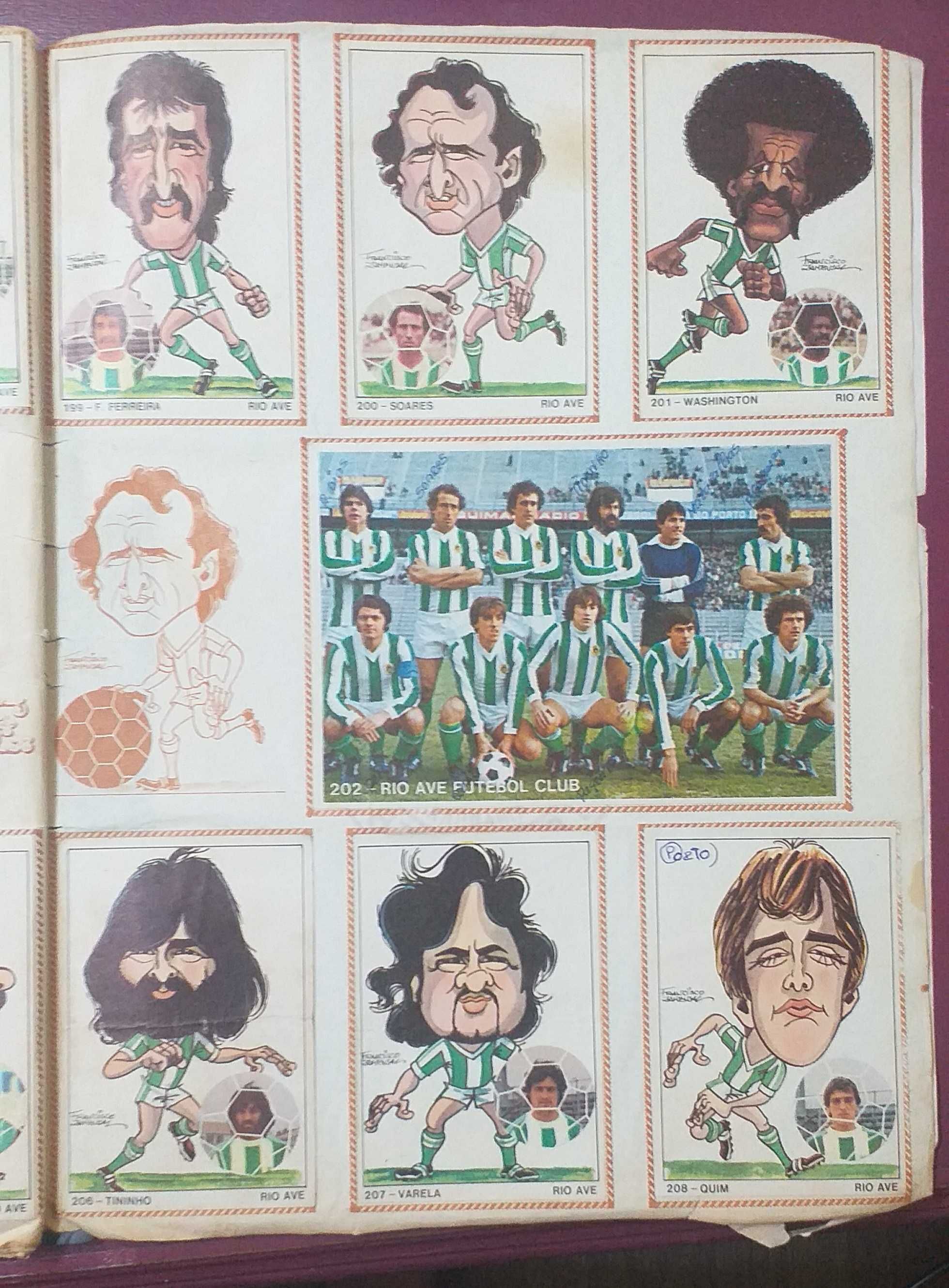 Caderneta de cromos Arte e futebol