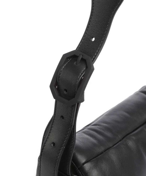 Emporio Armani Oversized baguette шкіряна дута сумка