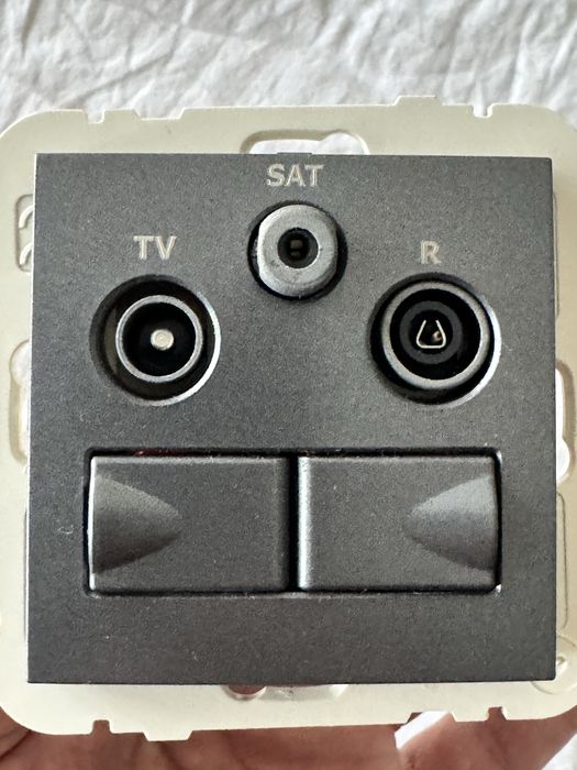 Efapel Dual-Port Radio/TV and 2× Ethernet Wall Socket MEC21 2.1.5.4.664563914834945120