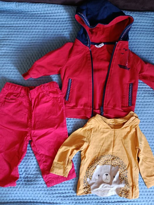 Paka dla chłopaka ubranka chłopięce, zestaw ubranek 56-74