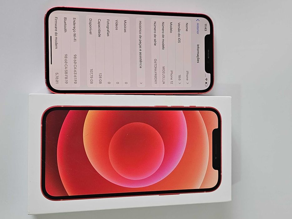 Iphone 12 128Gb. 75% Bateria. Otimo estado.