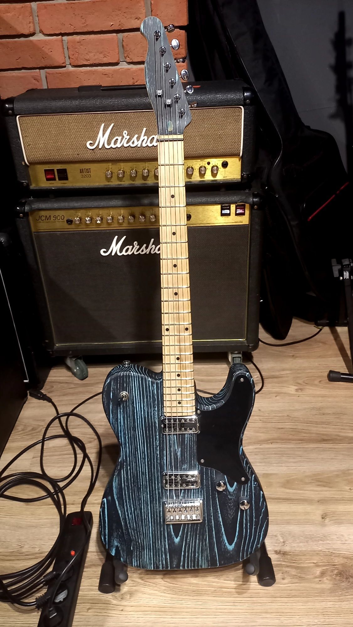 Gitara Telecaster, przepiękny wzór i lakier, Zrób swoje logo na główce