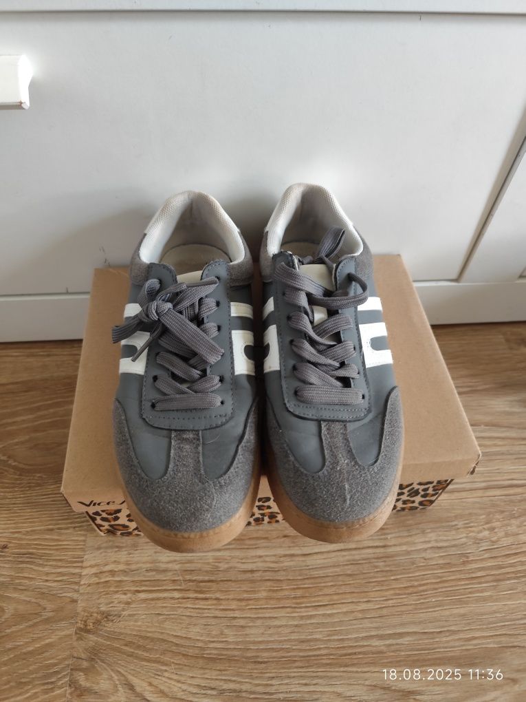 Buty trampki ala samby szare House gratis
