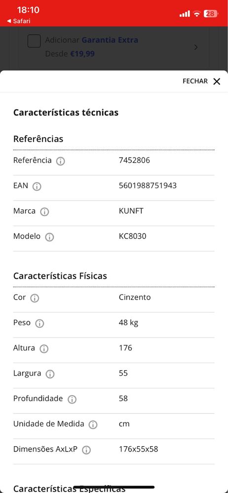 Frigorifico combinado Kunft KC8030SL