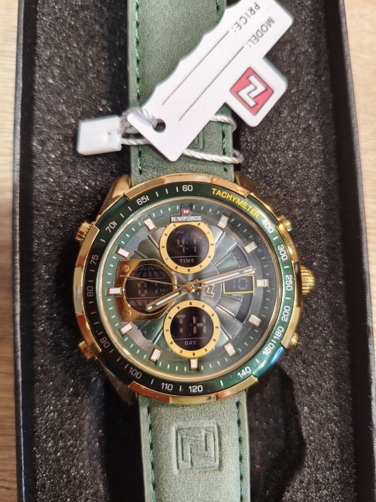 Zegarek naviforce elegancki skórzany pasek