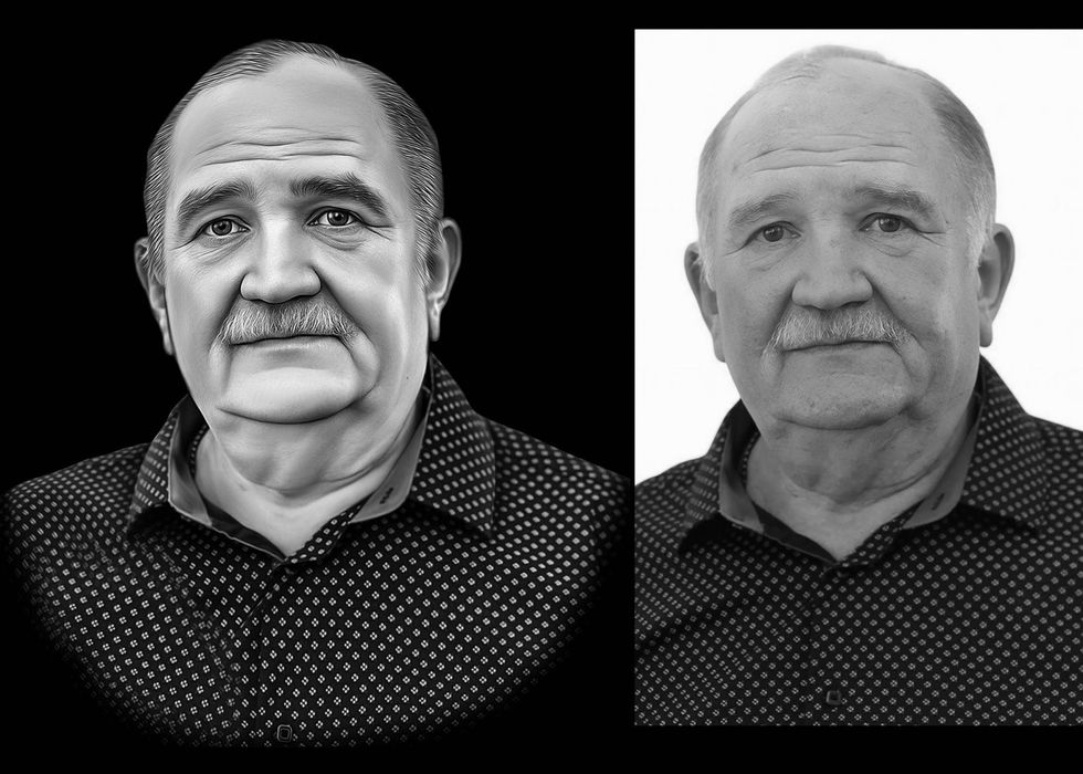 Ретуш на памʼятник, 250 грн