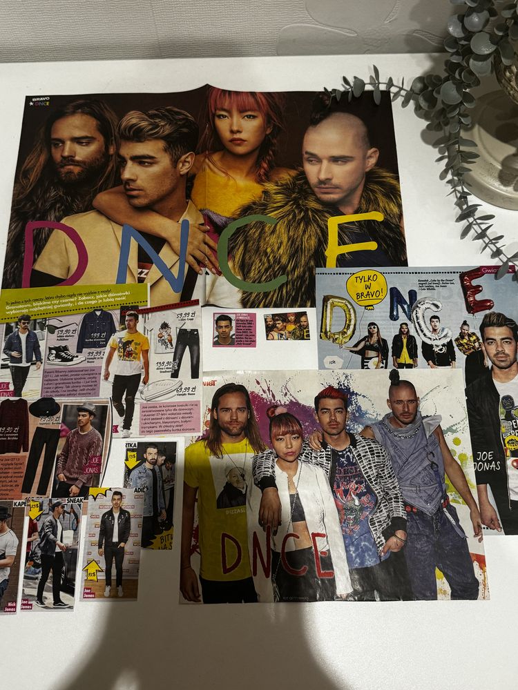 DNCE, Jonas Brothers, Joe Joans - wycinki i plakat z gazet bravo/twist