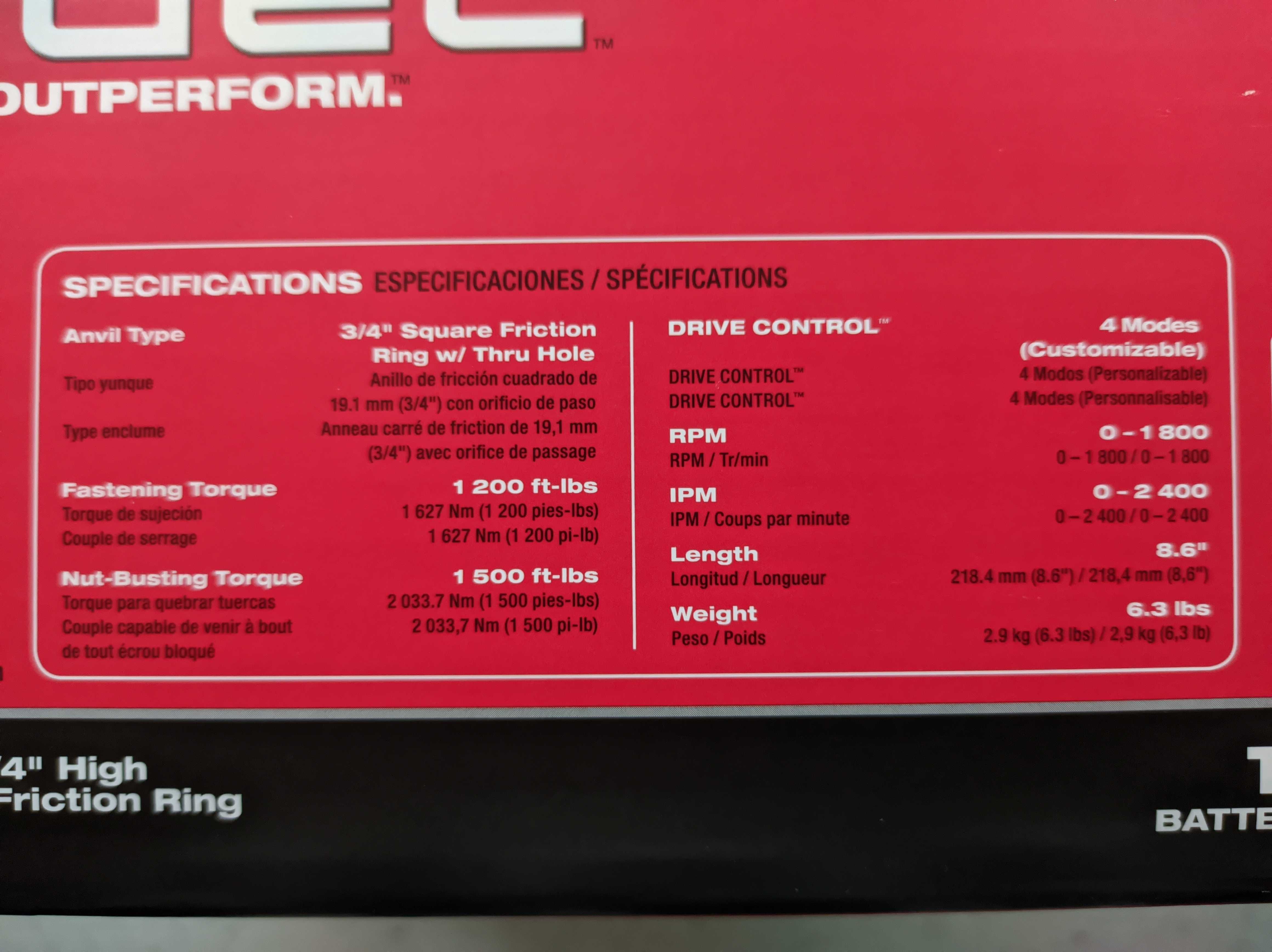 Бесщеточный ударный гайковерт Milwaukee М18 FUEL 2864-20 ONE-KEY 3/4"