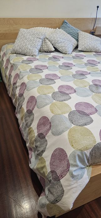 Cama ikea MALM cor mel