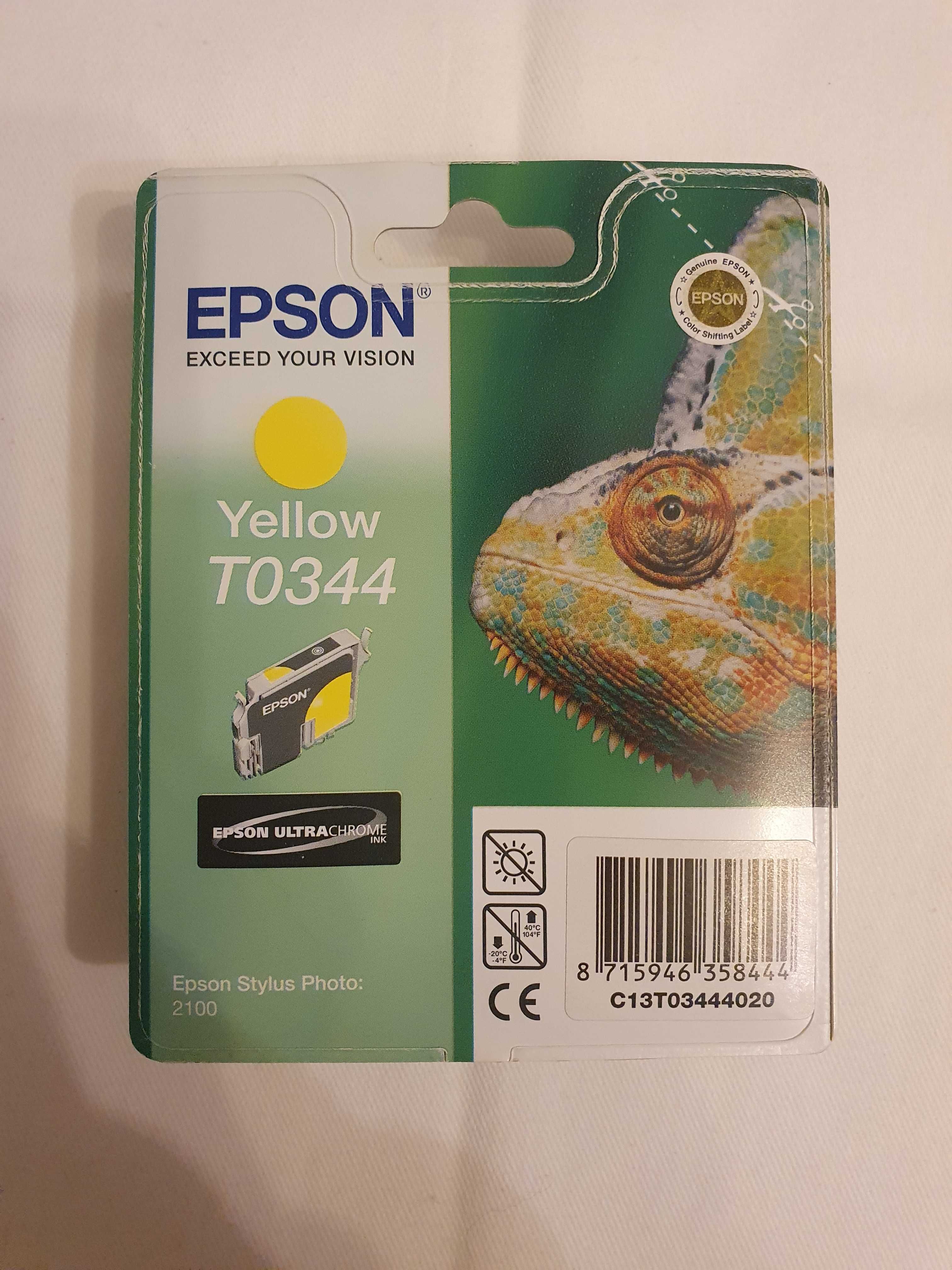 Tusz do drukarki Epson T0344 yellow żółty ORYGINAŁ OE