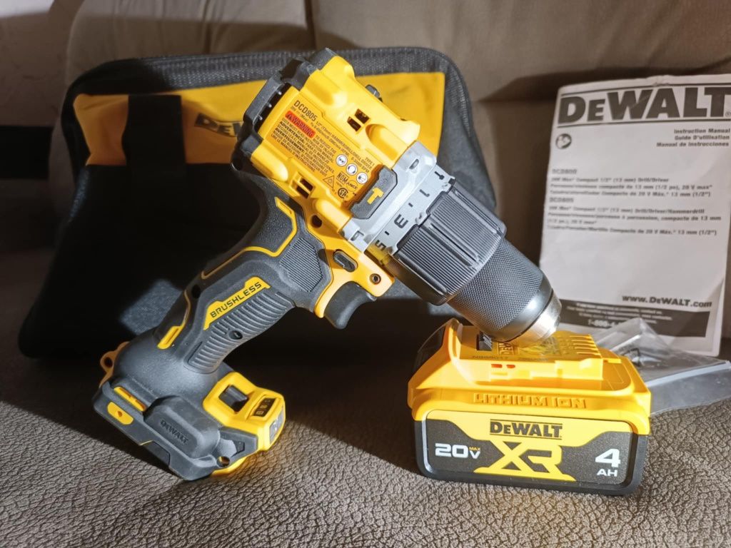 Dewalt dcd805-800 brushless drill - безщітковий шоруповерт.