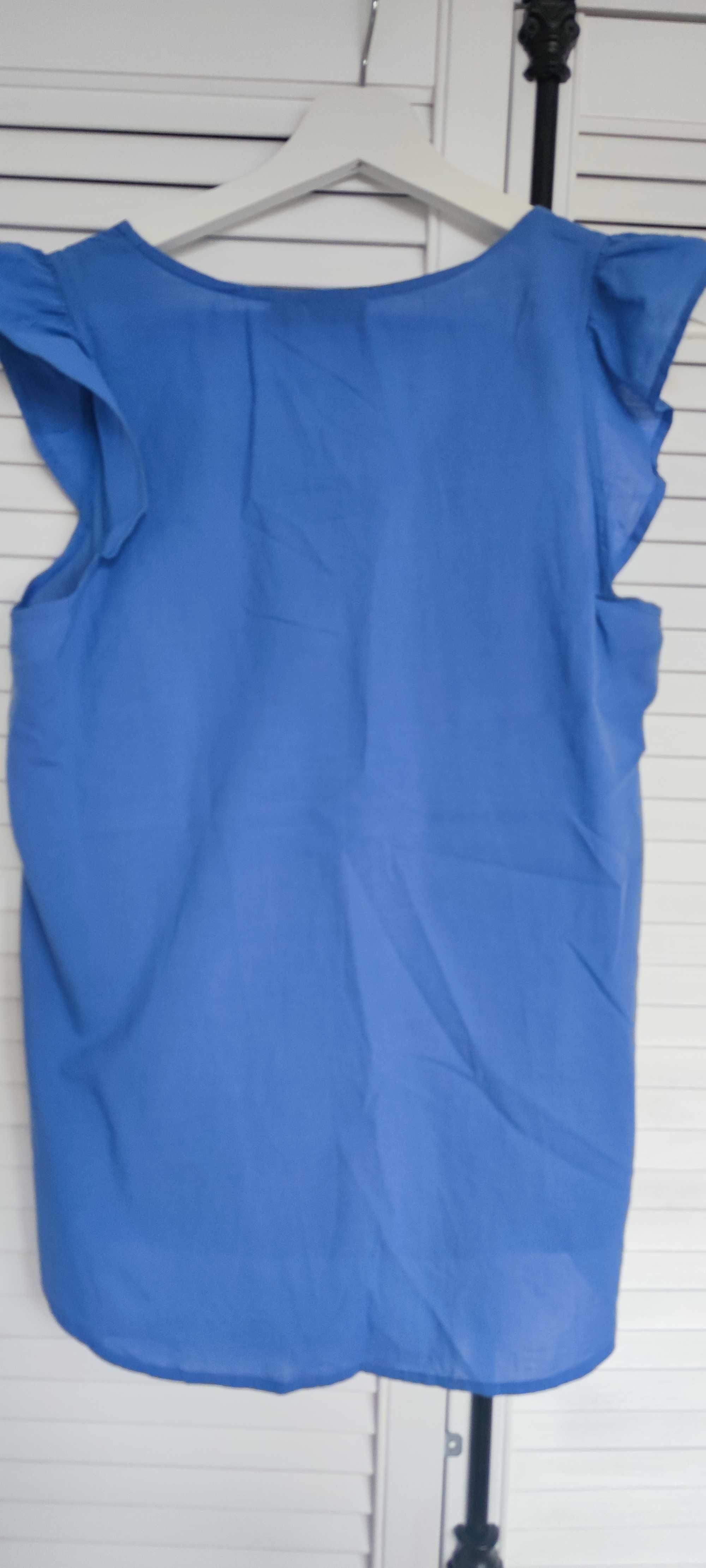 Bluzka niebieska bawełna - Esmara r. 40