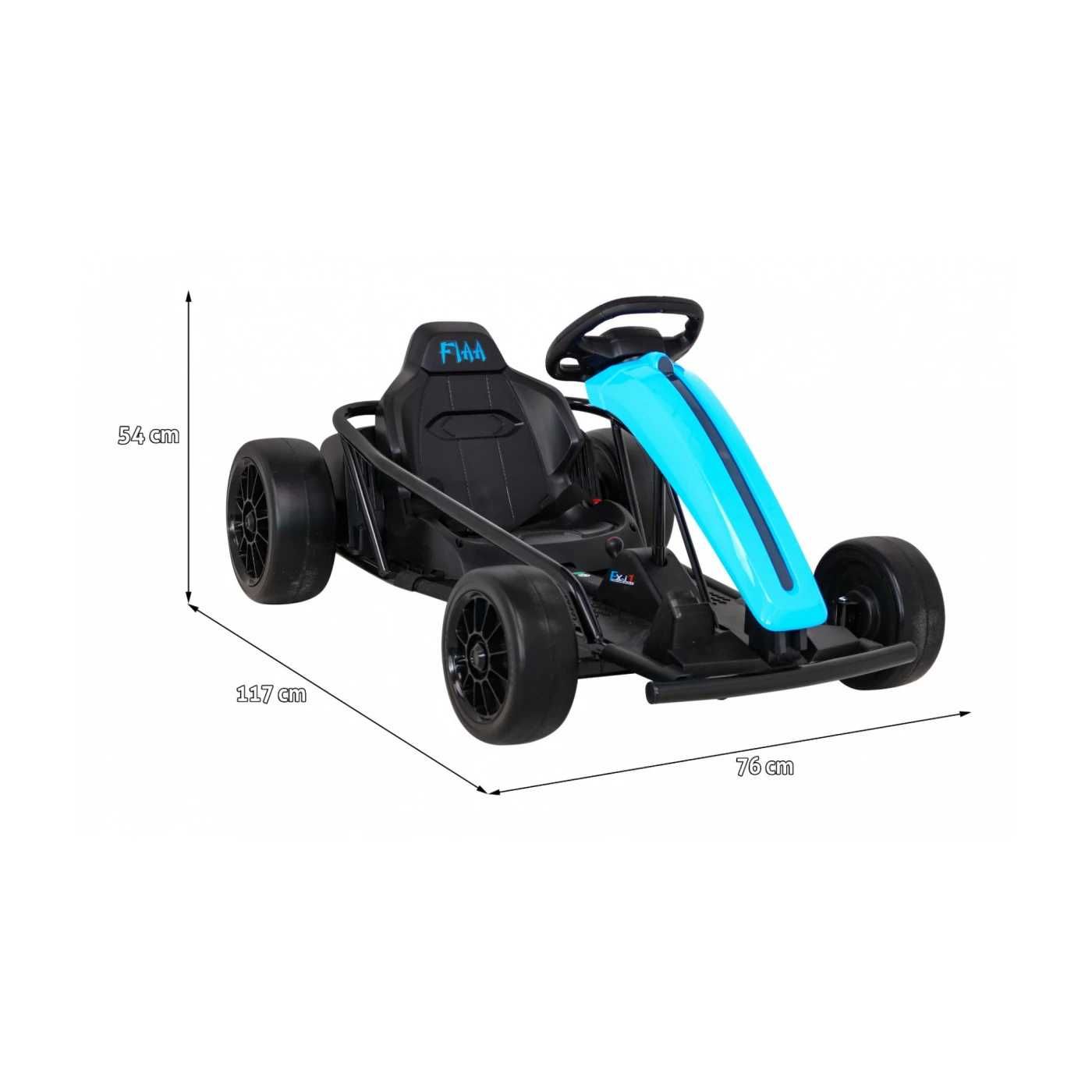Gokart FX1 Drift Master na akumulator dla dzieci Niebieski