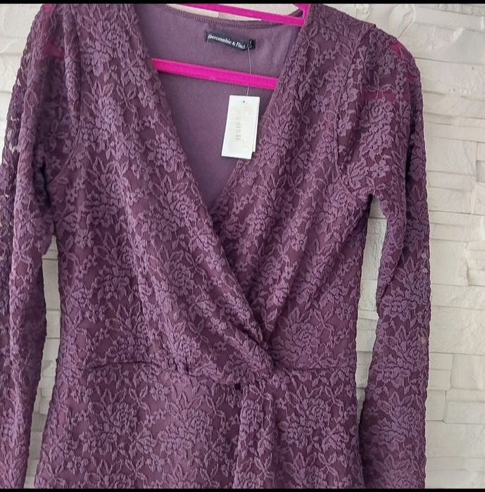 Koronkowa śliwka Abercrombie &Fitch święta komunia M nowa z metką