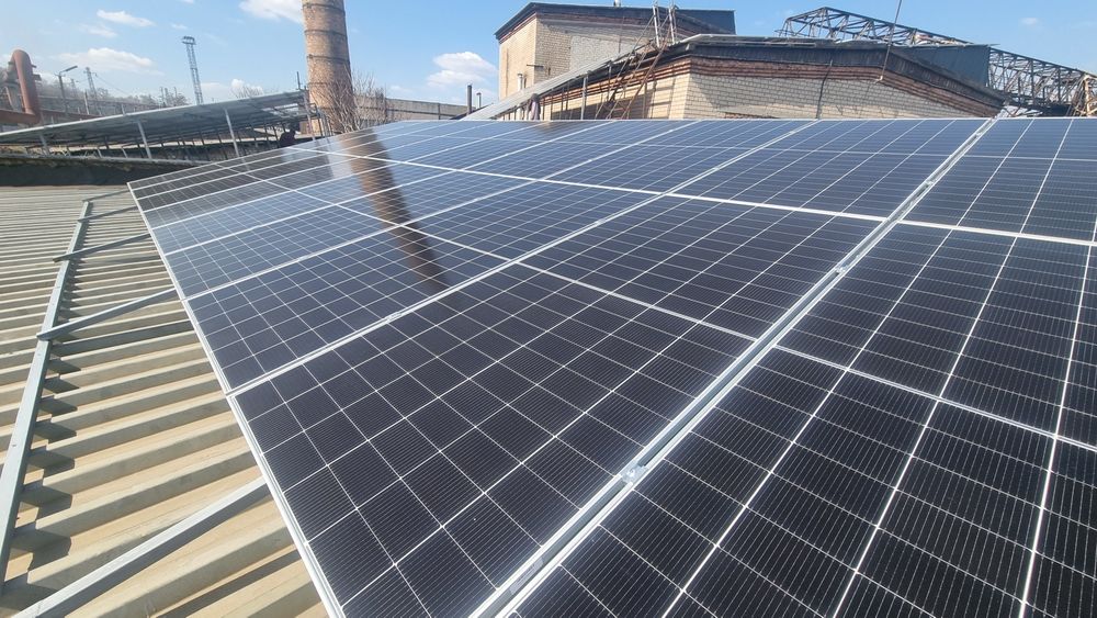 Установка монтаж солнечных станций солнечных панелей