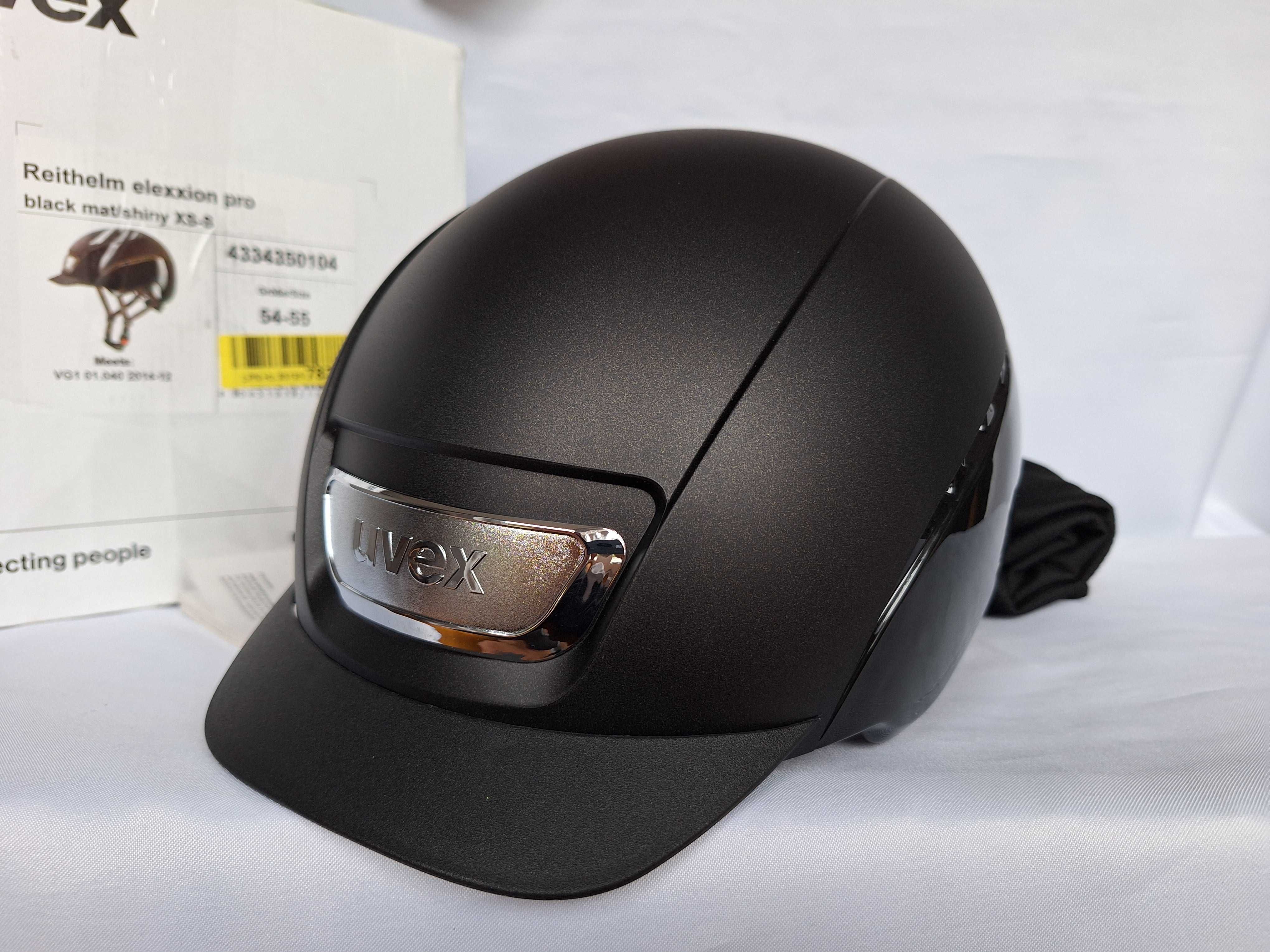 Kask jeździecki toczek Uvex Reithelm Elexxion Pro Black XS/S 54-55cm