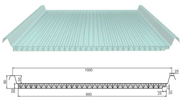 Świetlik dachowy Alfa Roof Premium 30mm/1000mm