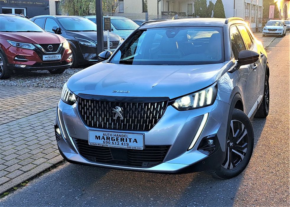Peugeot 2008 Benzynka*130KM*GT*fullLed*Kamera360*NAVI*PółSkóra*PraktycznieNowy*Pięk