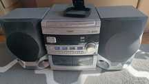 Wieża Philips odtwarzacz płyt CD magnetofon radio